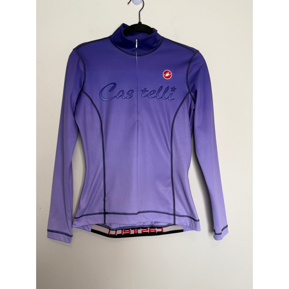 Castelli Women's Purple Ombre Long Sleeve Cycling Jersey Size Medium
